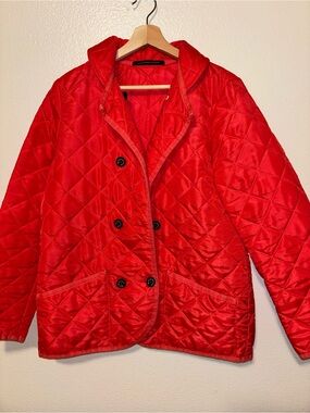 Macintosh scotland Collared Quilted Jacket Made In Scotland women 40